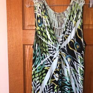 Colorful Sleeveless Patterned Top